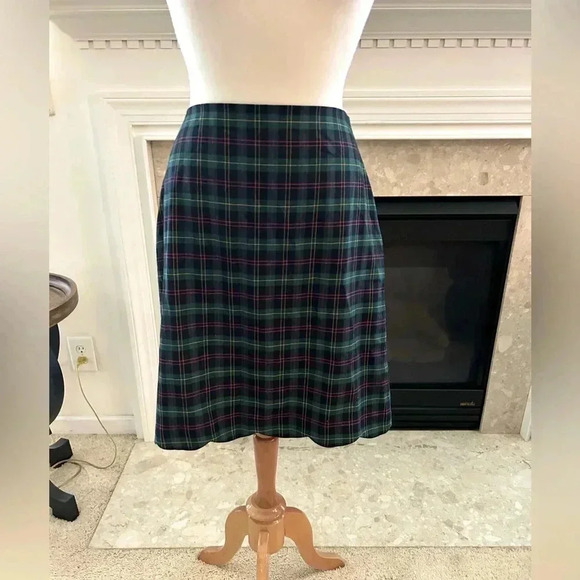 Talbots Dresses & Skirts - Talbots Plaid Wool Blend Skirt